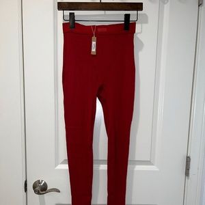 SKIMS COTTON RIB LEGGING - BRICK